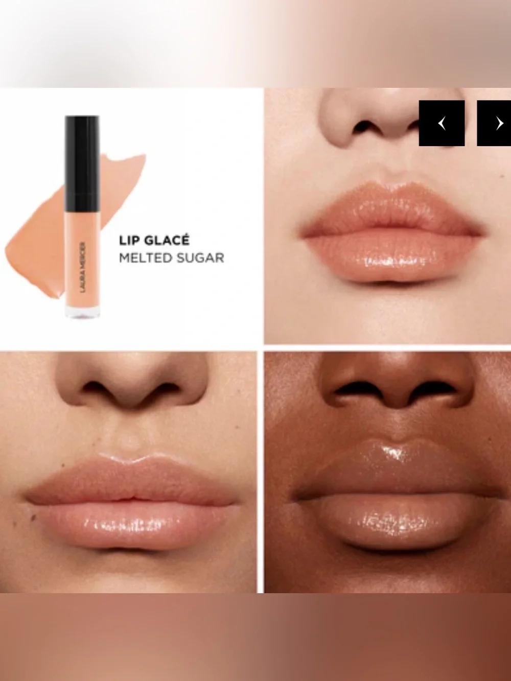 ✨NEW-Laura Mercier - Lip Glacé - Melted Sugar